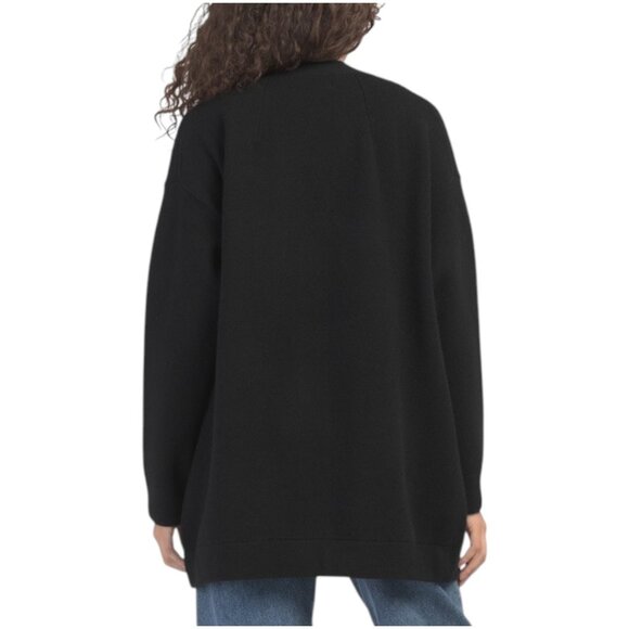 VINCE Wool Blend Oversized Double Knit Cardigan - Picture 2 of 2